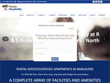 Tablet Screenshot of nanduhospitality.com